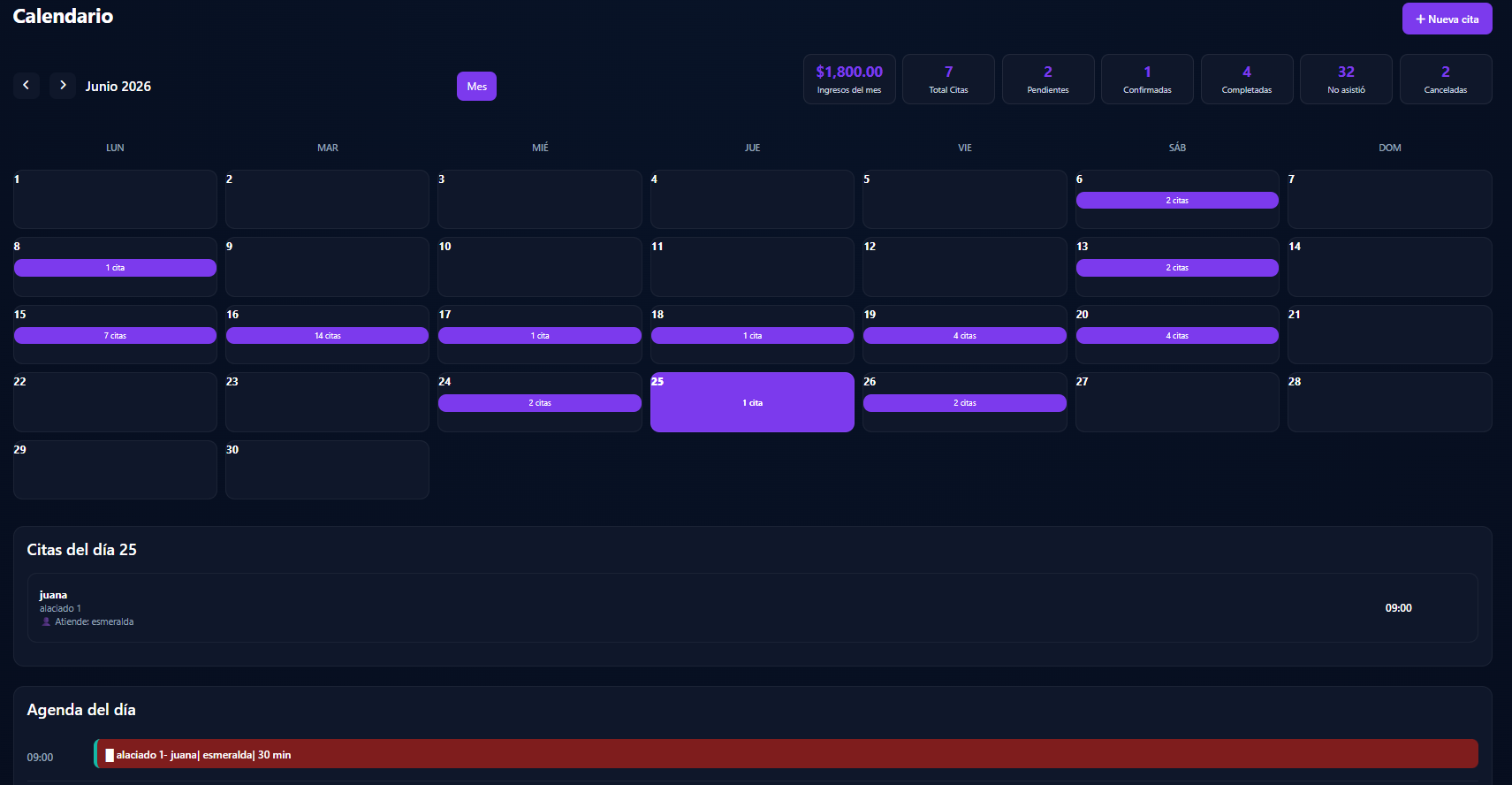 Calendario PrimeFlowBook